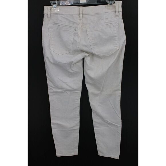 Ann Taylor Loft Modern Skinny Pants Size 24/00 Gray & White Stripe Jeans Nwt - Picture 7 of 10